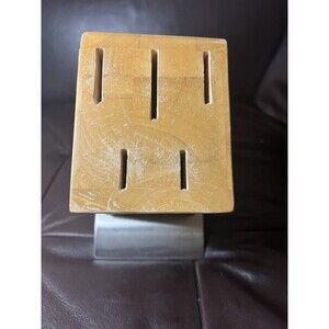 Richardson Sheffield Fusion Forever Sharp Wooden Knife Block 5 Slot Holder